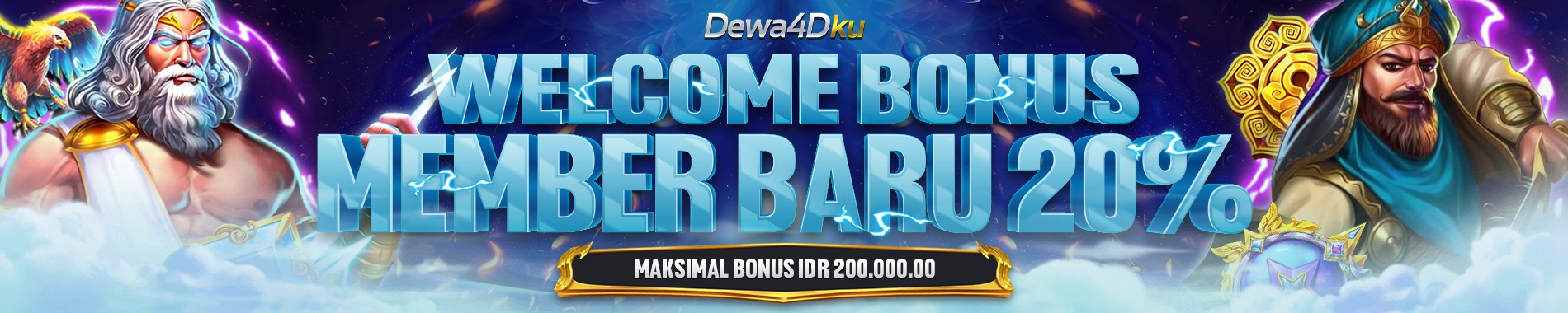 BANNER WELCOME BONUS 20%